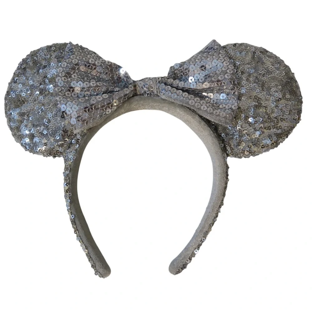 Sequin Minnie Mouse Ears Headband Disneyland Mickey Mouse Disney Festive